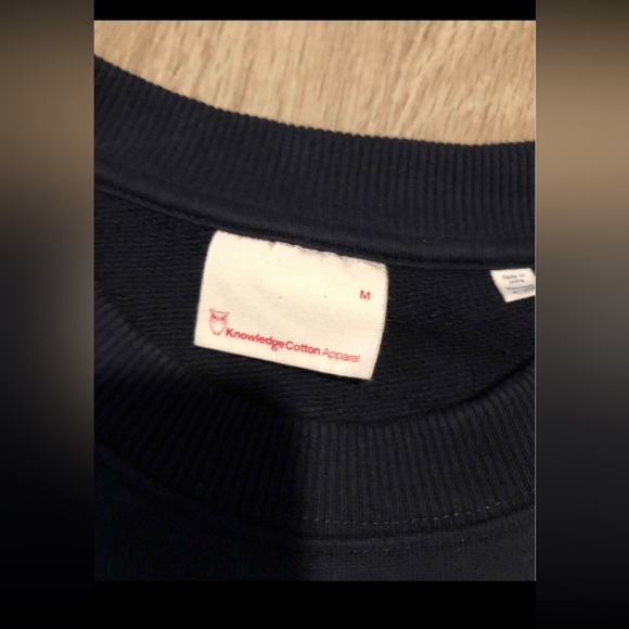 Vintage Knowledge 100% Organic Cotton Apparel Crewneck Owl Rare Men size MEDIUM - Picture 3 of 5